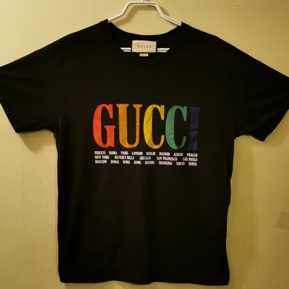 Gucci Rainbow Cities Tee - Picture 1 of 3